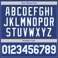 Load image into Gallery viewer, Custom Royal White-Light Blue Round Neck Rib-Knit Basketball Jersey