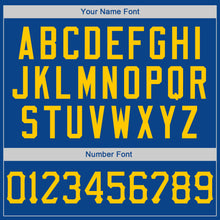 Load image into Gallery viewer, Custom Royal Gold-White Authentic American Flag Fashion Baseball Jersey