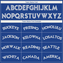 Load image into Gallery viewer, Custom Royal White Performance T-Shirt