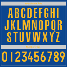 Load image into Gallery viewer, Custom Royal Gold-White Authentic Throwback Rib-Knit Baseball Jersey Shirt