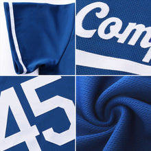 Load image into Gallery viewer, Custom Royal Gold-White Authentic Throwback Rib-Knit Baseball Jersey Shirt