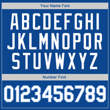 Load image into Gallery viewer, Custom Royal White-Light Blue Authentic Throwback Rib-Knit Baseball Jersey Shirt