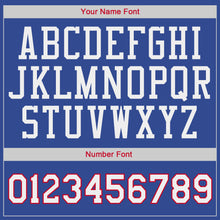 Load image into Gallery viewer, Custom Royal White-Red Authentic Throwback Basketball Jersey