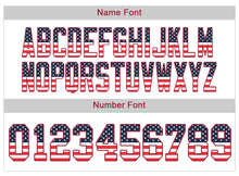 Load image into Gallery viewer, Custom Lights Out Black Red-Old Gold USA Flag Fashion Football Jersey