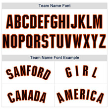 Load image into Gallery viewer, Custom White Black-Orange Baseball Jersey