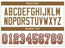 Load image into Gallery viewer, Custom White Old Gold-Red Mesh Drift Fashion Football Jersey