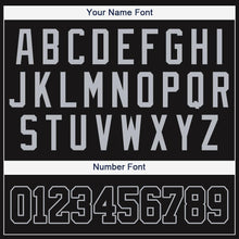 Load image into Gallery viewer, Custom Black Gray Baseball Jersey