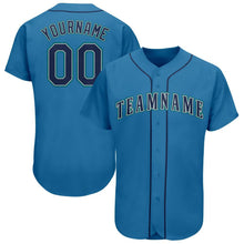 Load image into Gallery viewer, Custom Light Blue Navy-Aqua Baseball Jersey