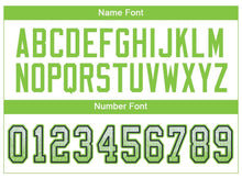 Load image into Gallery viewer, Custom White Neon Green-Navy Mesh Drift Fashion Football Jersey