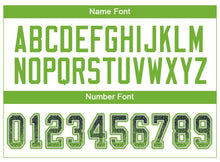 Load image into Gallery viewer, Custom Navy Neon Green-Gray Mesh Drift Fashion Football Jersey