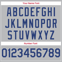 Load image into Gallery viewer, Custom Silver Gray Royal-Red Round Neck Rib-Knit Basketball Jersey