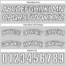 Load image into Gallery viewer, Custom Silver Gray White-Black Authentic Throwback Basketball Shorts