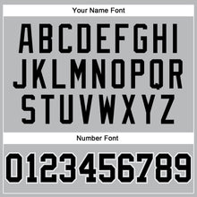 Load image into Gallery viewer, Custom Silver Gray Black-White Authentic Throwback Basketball Jersey