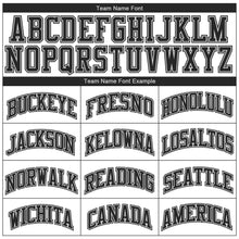 Load image into Gallery viewer, Custom Silver Gray Silver Gray-Black Authentic Throwback Basketball Jersey