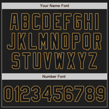 Load image into Gallery viewer, Custom Black Black-White Authentic Split Fashion Baseball Jersey