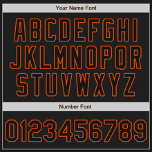 Load image into Gallery viewer, Custom White-Black Orange Authentic Split Fashion Baseball Jersey