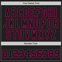 Load image into Gallery viewer, Custom White-Black Pink Authentic Split Fashion Baseball Jersey