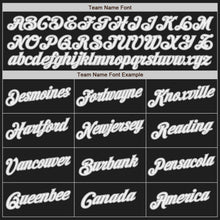 Load image into Gallery viewer, Custom Black White-Red Gray Authentic Split Fashion Baseball Jersey