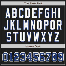 Load image into Gallery viewer, Custom Black Royal-Gold Authentic Split Fashion Baseball Jersey