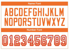 Load image into Gallery viewer, Custom White Orange-Red Mesh Drift Fashion Football Jersey