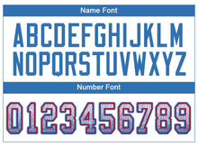 Load image into Gallery viewer, Custom White Powder Blue-Red Mesh Drift Fashion Football Jersey