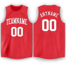 Load image into Gallery viewer, Custom Tomato White Round Neck Basketball Jersey