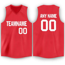 Load image into Gallery viewer, Custom Tomato White V-Neck Basketball Jersey