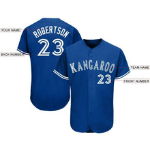 Load image into Gallery viewer, Custom Royal White Baseball Jersey