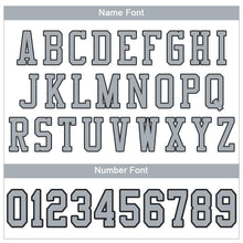 Load image into Gallery viewer, Custom White Silver-Black Mesh Authentic Football Jersey