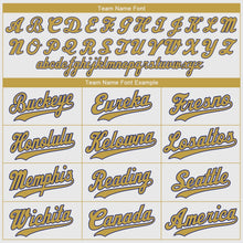 Load image into Gallery viewer, Custom White Old Gold-Royal Authentic Baseball Jersey