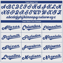 Load image into Gallery viewer, Custom White Royal-Red Authentic Baseball Jersey