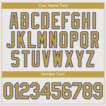 Load image into Gallery viewer, Custom White Old Gold-Royal Authentic Baseball Jersey