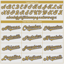 Load image into Gallery viewer, Custom White Old Gold-Royal Authentic Baseball Jersey