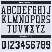 Load image into Gallery viewer, Custom White Black Round Neck Basketball Jersey