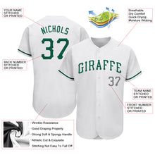 Load image into Gallery viewer, Custom White Kelly Green-Gray Authentic St. Patrick's Day Baseball Jersey