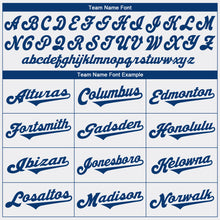 Load image into Gallery viewer, Custom White Royal Authentic Baseball Jersey