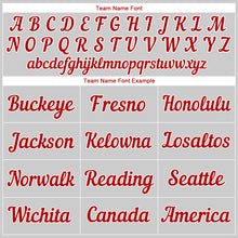 Load image into Gallery viewer, Custom White Red Strip Red-White Authentic Baseball Jersey