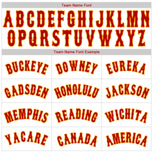 Load image into Gallery viewer, Custom White Red Strip Red-Gold Authentic Baseball Jersey