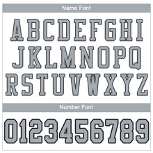 Load image into Gallery viewer, Custom White Silver-Black Mesh Authentic Football Jersey