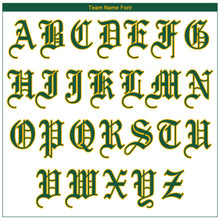 Load image into Gallery viewer, Custom White Kelly Green Strip Kelly Green-Gold Authentic Baseball Jersey