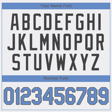 Load image into Gallery viewer, Custom White Light Blue-Dark Gray Authentic Father's Day Baseball Jersey