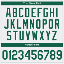 Load image into Gallery viewer, Custom White Kelly Green-Light Gray Authentic Baseball Jersey