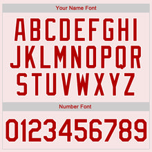 Load image into Gallery viewer, Custom White Red Strip Red-White Authentic Throwback Rib-Knit Baseball Jersey Shirt