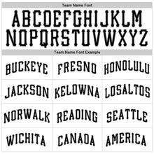 Load image into Gallery viewer, Custom White Black Strip Black-Gray Authentic Baseball Jersey