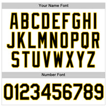 Load image into Gallery viewer, Custom White Black-Gold Authentic Baseball Jersey