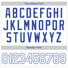 Load image into Gallery viewer, Custom White White-Royal Authentic Baseball Jersey