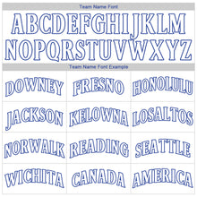 Load image into Gallery viewer, Custom White White-Royal Authentic Baseball Jersey