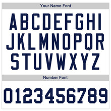 Load image into Gallery viewer, Custom White Navy Authentic Baseball Jersey
