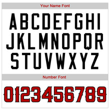 Load image into Gallery viewer, Custom White Black Strip Red-Black Authentic American Flag Fashion Baseball Jersey