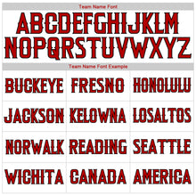 Load image into Gallery viewer, Custom White Red Strip Red-Black Authentic American Flag Fashion Baseball Jersey